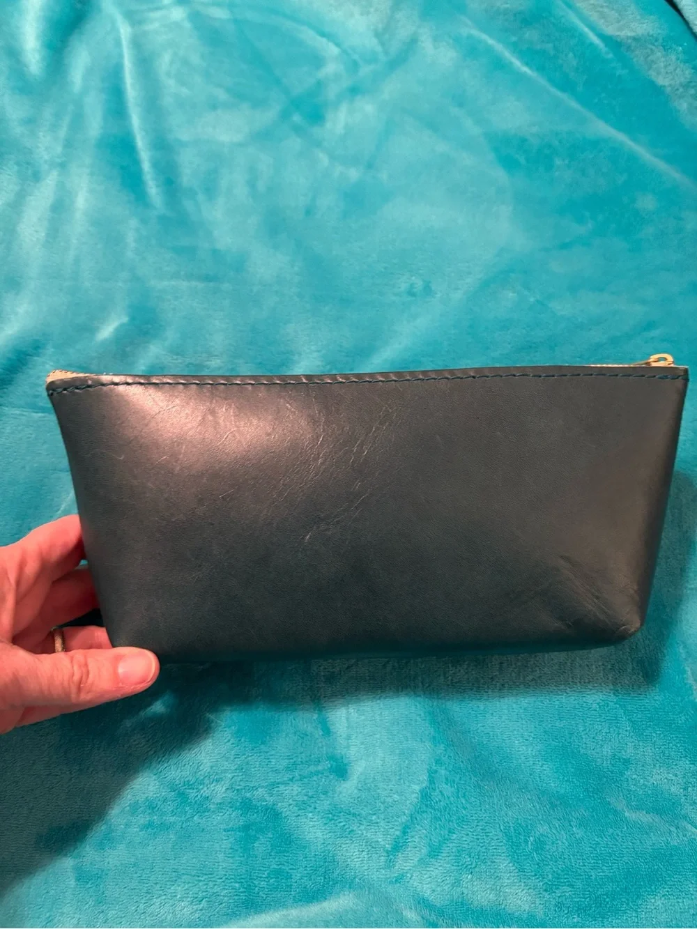 Portland Leather utility bag- Dark Teal